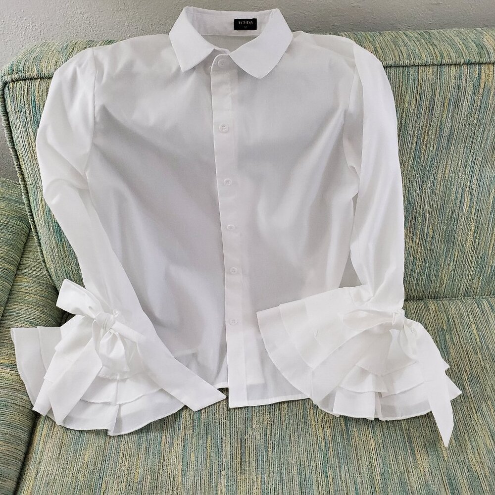 WHITE COTTON BLOUSE